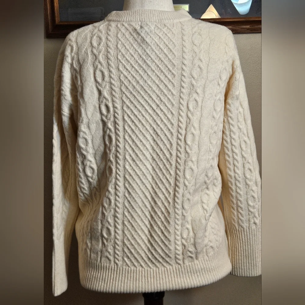 A New Day woman's long-sleeved cream sweater - Picture 6 of 8